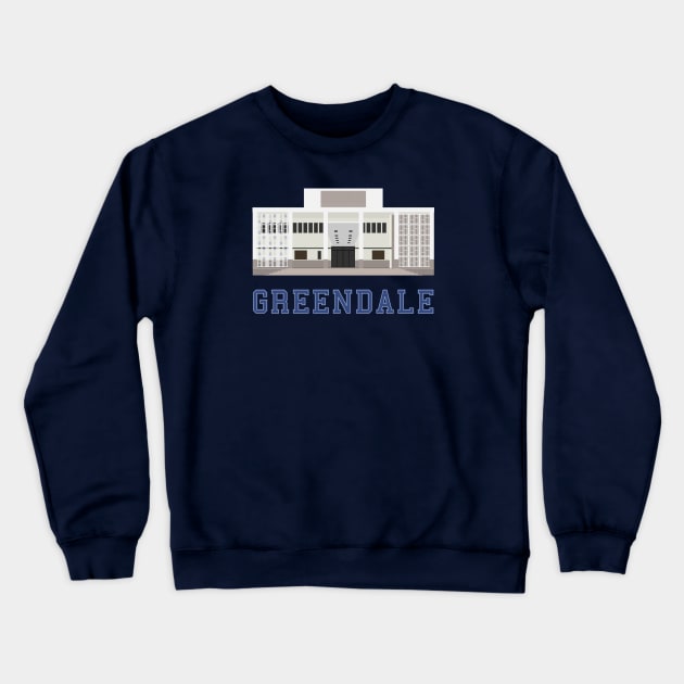 Greendale Architecture Crewneck Sweatshirt by splode